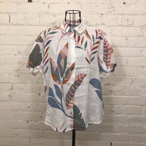 Cynthia Rowley Floral Print Linen Top (NWT)